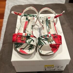 Dolce and gabana children’s flowered sandals